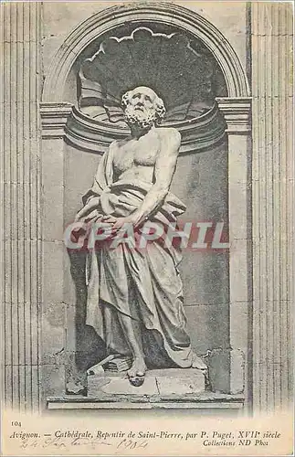 Cartes postales Avignon Cathedrale Repentir de Saint Pierre par P Puget XVIIe Siecle