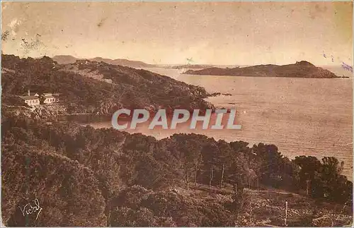 Cartes postales Environs d'Hyeres (Var) Gien Vue sur la presqu'ile et le Grand Ribaud