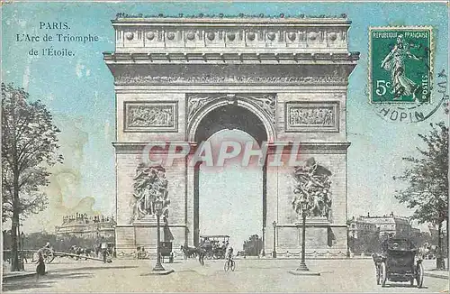 Cartes postales Paris L'Arc de Triomphe de l'Etoile