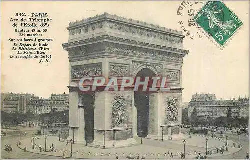 Cartes postales Paris L'Arc de Triomphe de l'Etoile