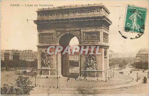 Cartes postales Paris L'Arc de Triomphe