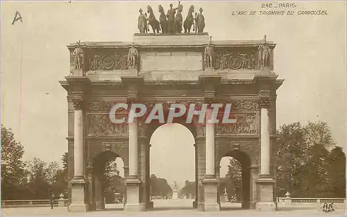 Cartes postales Paris L'Arc de Triomphe du Carrousel