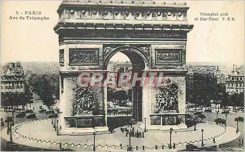 Cartes postales Paris L'Arc de Triomphe