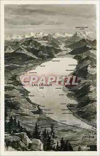 Cartes postales moderne Geneve Lac Leman