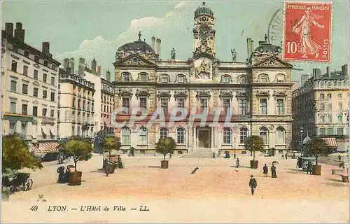 Cartes postales Lyon L'Hotel de Ville