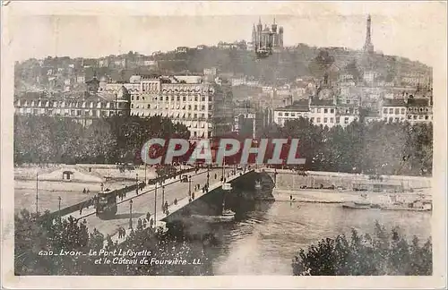 Cartes postales moderne Lyon Le Port Lafayette et le Coteau de Fourviere