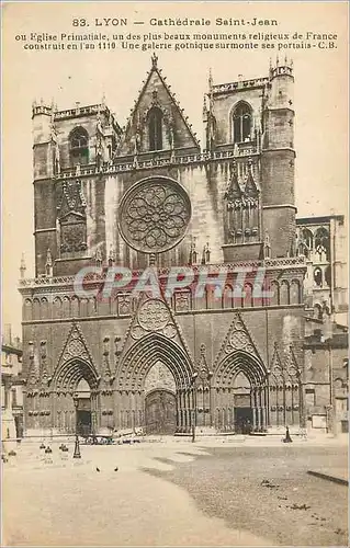 Cartes postales Lyon La Cathedrale Saint Jean