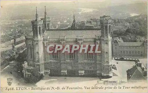 Ansichtskarte AK Lyon Basilique de N D de Fourviere Vue Laterale prise de la Tour Metallique