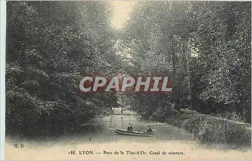 Cartes postales Lyon Parc de la Tete d'Or Canal de Ceinture