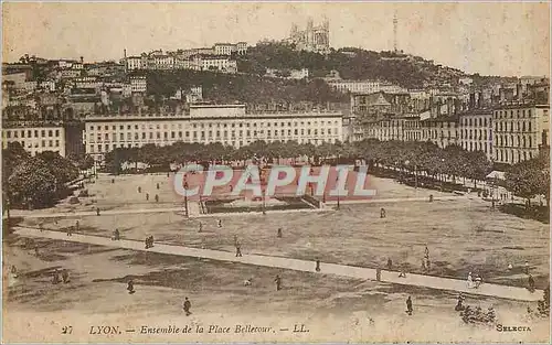 Ansichtskarte AK Lyon Ensemble de la Place Bellecour