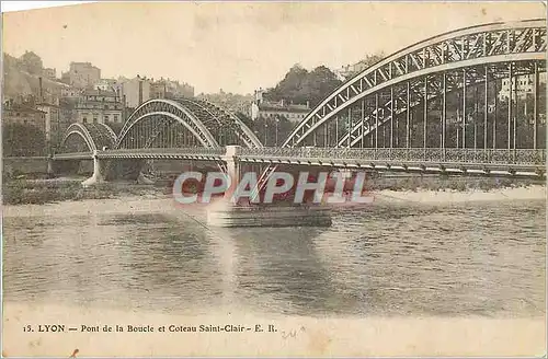 Cartes postales Lyon Pont de la Boucle et Coteau Saint Clair