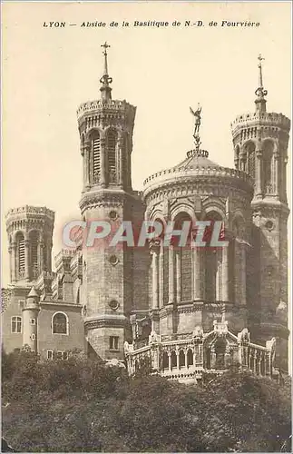 Ansichtskarte AK Lyon Abside de la Basilique de N D de Fourviere