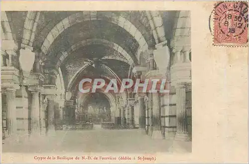 Cartes postales Crypte de la Basilique de N D de Fourviere (Dediee a St Joseph)