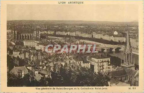 Ansichtskarte AK Lyon Artistique Vue Generale de Saint Georges et la Cathedrale Saint Jean