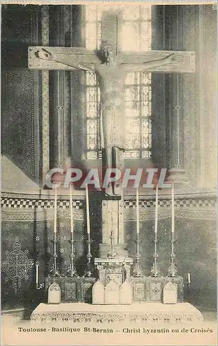 Cartes postales Toulouse Basilique St Sernin Christ Byzantin ou de Croises