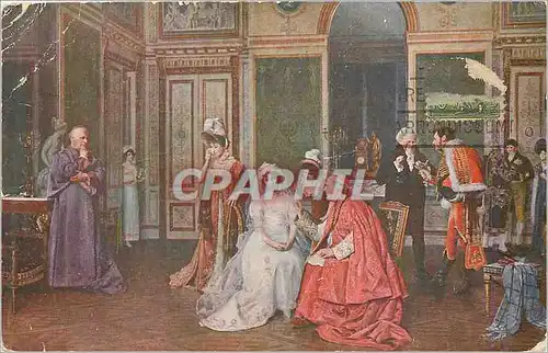 Cartes postales Salon de Paris F Brunery Pinxit le Retard du Fiance