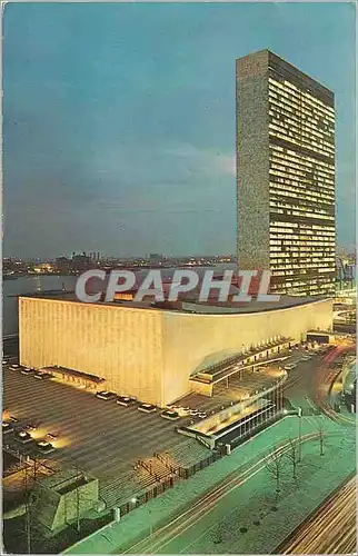 Cartes postales moderne United Nations at Night