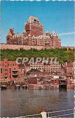 Moderne Karte Quebec Canada le Chateau Frontenac