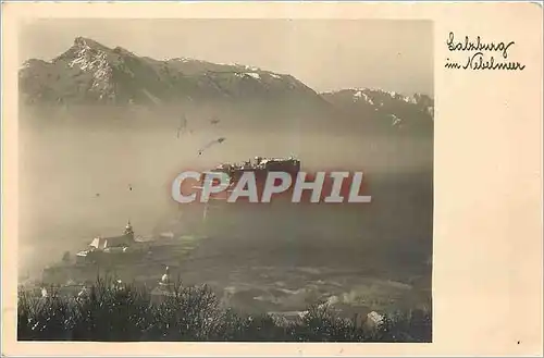Cartes postales moderne Salzburg im Nebelmeer