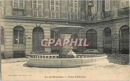 Cartes postales Aix en Provence Place d'Albertas