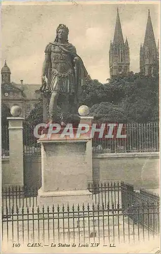 Ansichtskarte AK Caen Statue de Louis XIV