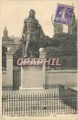 Cartes postales Caen Statue de Louis XIV