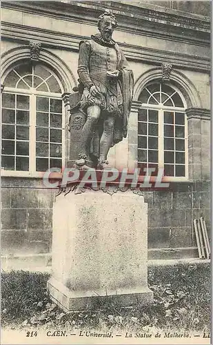 Cartes postales Caen L'Universite La Statue de Malherbe