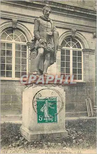 Cartes postales Caen L'Universite La Statue de Malherbe