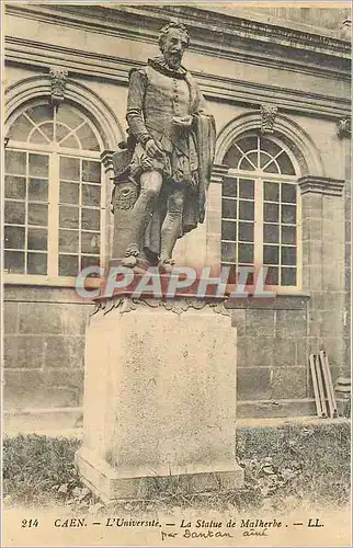 Cartes postales Caen L'Universite La Statue de Malherbe
