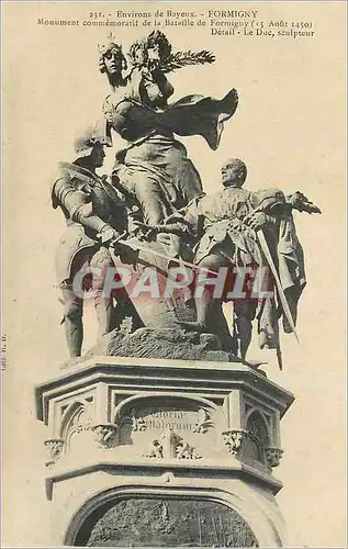 Ansichtskarte AK Environs de Bayeux Formigny Monument Commemoratif de la Bataille de Formigny