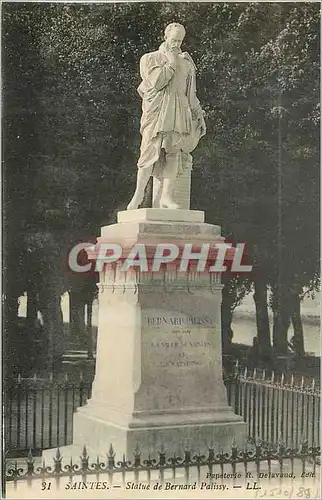 Cartes postales Saintes Statue de Bernard Palissy