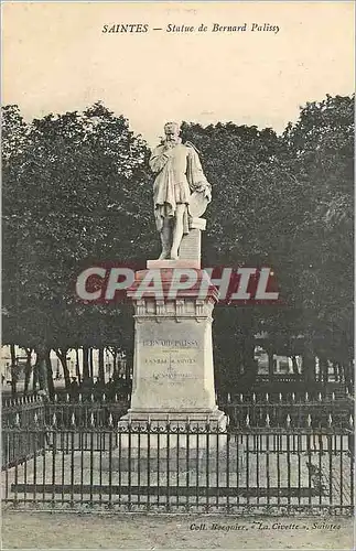 Cartes postales Saintes Statue de Bernard Palissy