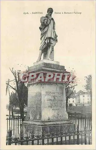 Cartes postales Saintes Statue de Bernard Palissy