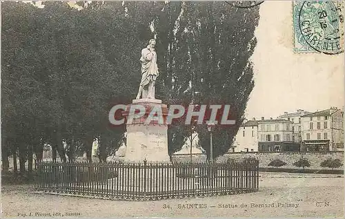 Ansichtskarte AK Saintes Statue de Bernard Palissy