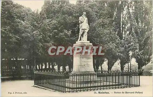 Cartes postales Saintes Statue de Bernard Palissy