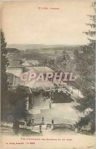 Ansichtskarte AK Vittel (Vosges) Vue d'Ensemble des Galeries et du Parc