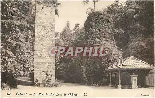 Cartes postales Epinal Les Piles du Pont Levis du Chateau
