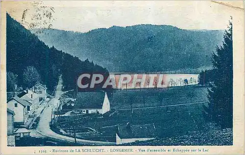 Ansichtskarte AK Environs de la Schlucht Longemer Vue d'Ensemble et Echappee sur le Lac