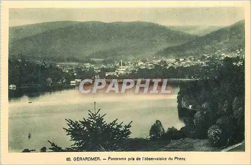 Cartes postales Gerardmer Panorama pris de l'Observatoire du Pheny