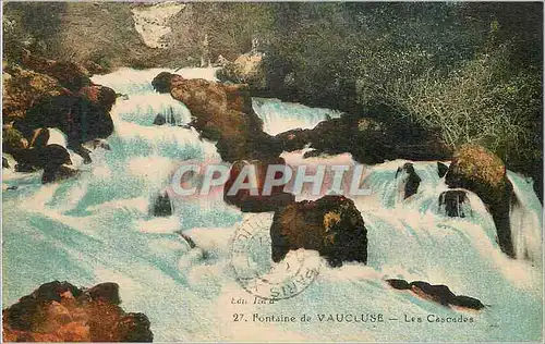 Cartes postales Fontaine de Vaucluse Les Cascades