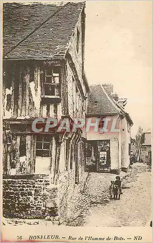 Cartes postales Honfleur Rue de l'Homme de Bois