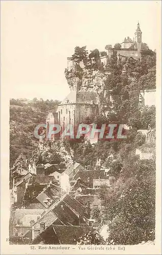 Cartes postales Roc Amadour Vue Generale (Cote Est)