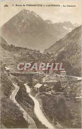 Cartes postales Route de Pierrefitte a Cauterets Le Limacon