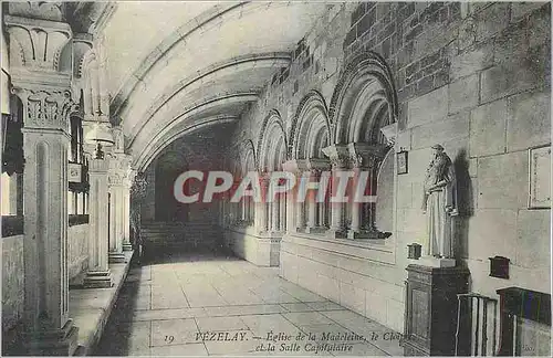 Ansichtskarte AK Vezelay Eglise de la Madeleine Le Cloitre et la Salle Capitulaire