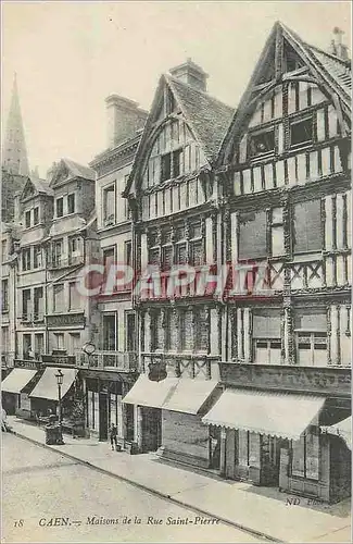 Cartes postales Caen Maisons de la Rue Saint Pierre