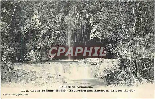 Cartes postales Grotte de Saint Andre Collection Artistique Excursion aux Environs de Nice (A M)