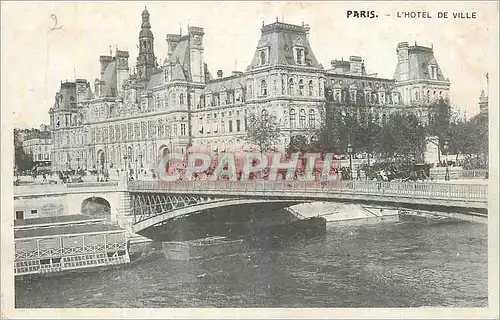 Cartes postales Paris l'Hotel de Ville