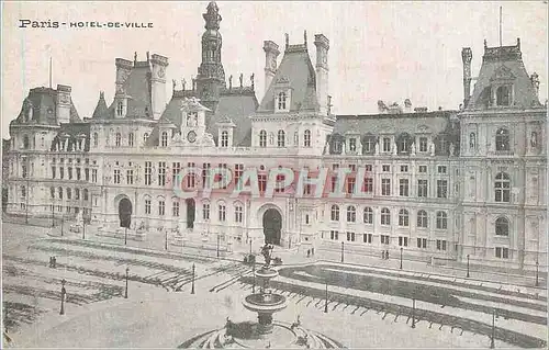 Cartes postales Paris Hotel de Ville