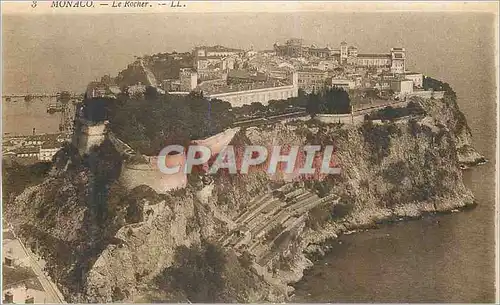 Cartes postales Monaco Le Rocher