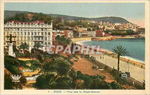 Cartes postales Nice Vue sur le Mont Boron